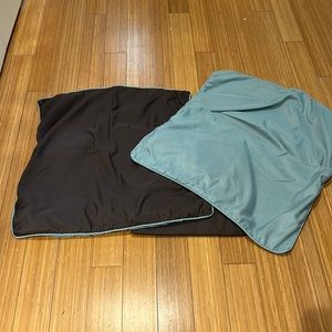 Two Euro Sham Cases and Queen Bedskirt NWOT